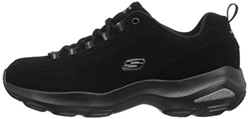 Skechers D'Lite Ultra-Reverie, Entrenadores Mujer, Negro (BBK Black Trubuck/Silver Trim #L), 41 EU