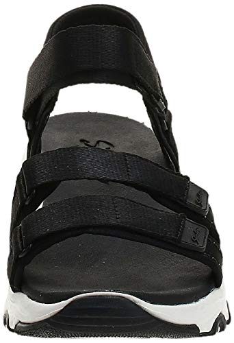 Skechers D'LITES Fresh Catch, Sandalia Niños Mujer, Black, 21 EU