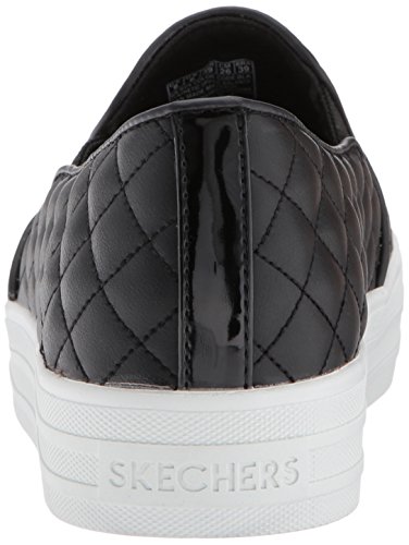 Skechers Double Up-Duvet, Zapatillas sin Cordones Mujer, Negro (BLK), 40 EU
