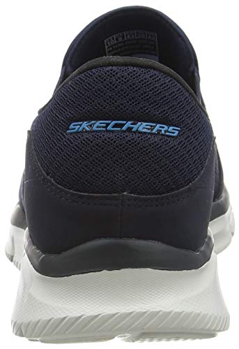 Skechers Equalizer Persistent Men Low-Top Sneakers, Blue (Navy), 9 UK (43 EU)