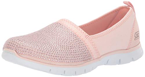Skechers Ez Flex Renew-Shimmer Show, Zapatillas sin Cordones Mujer, Multicolor Rsgd Mauve Lycra Rhinestones Off White Trim, 39.5 EU