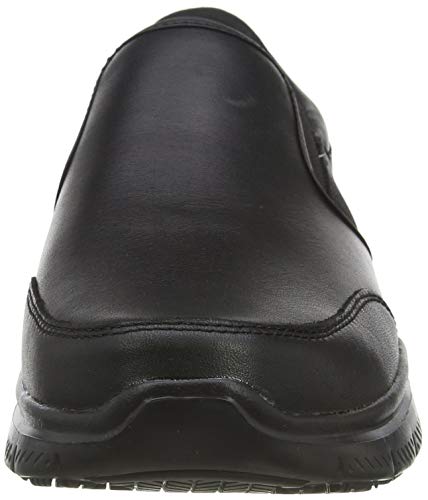 Skechers Flex Advantage Sr-Bronwood, Zapatillas sin Cordones Hombre, Negro (BLK Black Leather), 43 EU