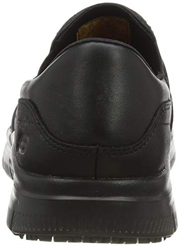 Skechers Flex Advantage Sr-Bronwood, Zapatillas sin Cordones Hombre, Negro (BLK Black Leather), 43 EU