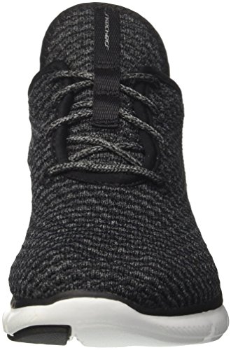 Skechers Flex Appeal 2.0-Bold Move, Zapatillas sin Cordones Mujer, Negro (BKW Light Pink Textile/Trim), 36 EU