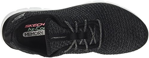 Skechers Flex Appeal 2.0-Bold Move, Zapatillas sin Cordones Mujer, Negro (BKW Light Pink Textile/Trim), 36 EU