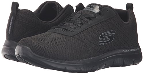 Skechers Flex Appeal 2.0 Break Free, Zapatillas de Deporte para Mujer, 35 EU, Negro (Bbk)