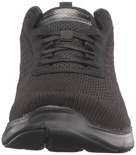 Skechers Flex Appeal 2.0 Break Free, Zapatillas de Deporte para Mujer, 35 EU, Negro (Bbk)