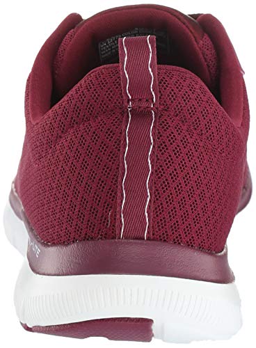 Skechers Flex Appeal 2.0-newsmaker, Entrenadores Mujer, Rojo (Burgundy), 37 EU