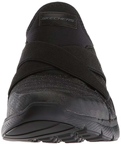 Skechers Flex Appeal 3.0-Finest Hour, Zapatillas sin Cordones Mujer, Negro (BBK Black Mesh/Hot Melt/Trim), 41 EU