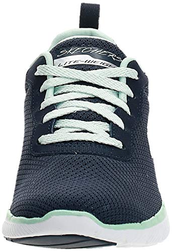Skechers Flex Appeal 3.0-First Insight, Zapatillas, Azul (NVAQ Black Mesh/Trim), 36 EU