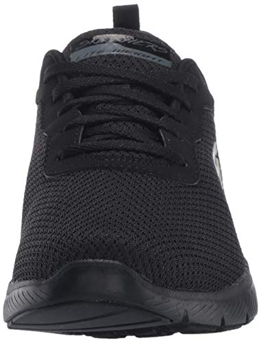 Skechers Flex Appeal 3.0-First Insight, Zapatillas Mujer, Negro (BBK Black Mesh/Trim), 42 EU