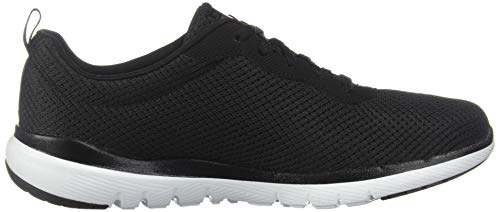 Skechers Flex Appeal 3.0-First Insight, Zapatillas Mujer, Negro (BKW Black Mesh/Trim), 38 EU