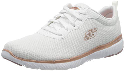 Skechers Flex Appeal 3.0-First Insight, Zapatillas Mujer, Varios Colores (WTRG Black Mesh/Trim), 37 EU