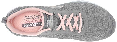 Skechers Flex Appeal 3.0-Insiders, Zapatillas, Multicolor (GYLP Black & Gray Mesh/Black Trim), 36 EU