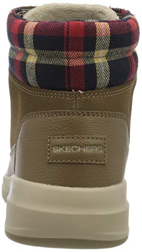 Skechers Glacial Ultra-Peak, Botas Cortas al Tobillo Mujer, Ante Marrón Oscuro, 35.5 EU