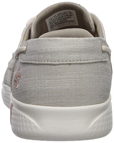 Skechers Glide Ultra, Zapatillas Mujer, Beige (Natural Textile/Trim Nat), 38 EU