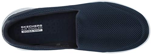 Skechers Go Walk 5, Zapatillas Mujer, Azul (Blue Textile/Trim NVW), 38 EU