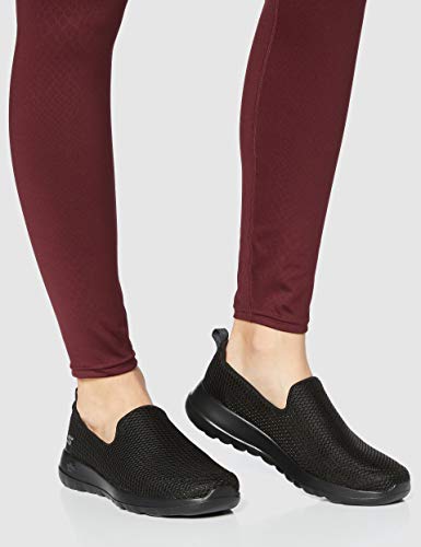 Skechers Go Walk Joy, Zapatillas sin Cordones, Negro (BBK Black Textile/Trim), 36 EU