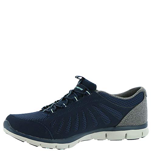 Skechers Gratis Comfy Feels - Zapatillas sin cordones para mujer, Azul (Marino), 38 EU