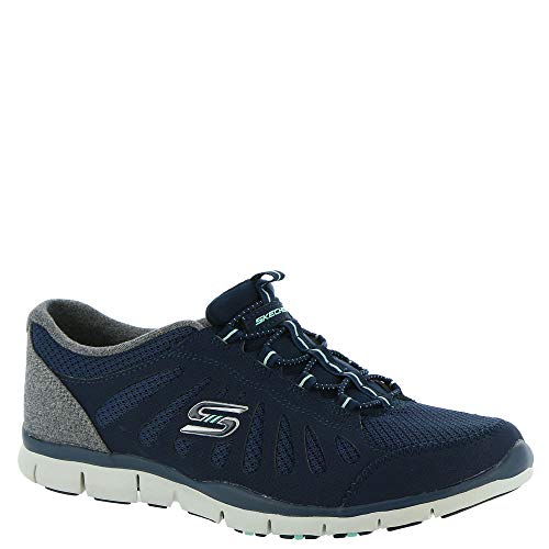 Skechers Gratis Comfy Feels - Zapatillas sin cordones para mujer, Azul (Marino), 38 EU
