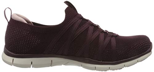 Skechers Gratis, Zapatillas Mujer, Ciruela Malla Strech Fit, 39 EU