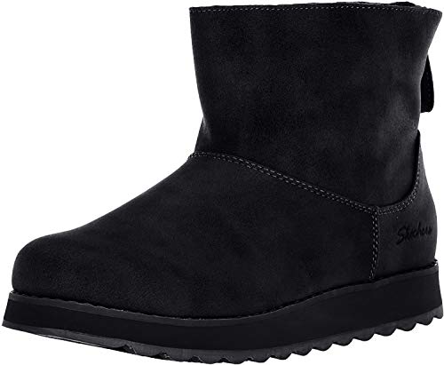 Skechers Keepsakes 2.0, Botas Efecto Arrugado Mujer, Negro (Black Blk), 36 EU