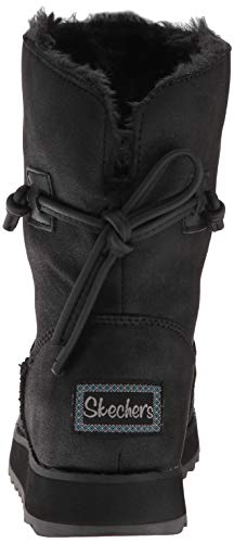 Skechers Keepsakes 2.0, Botas Efecto Arrugado para Mujer, Negro (Black Blk), 38 EU