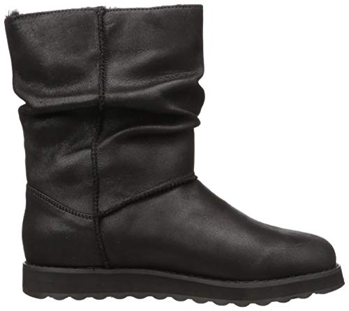 SKECHERS Keepsakes 2.0-Upland-Mid - Bota alta ancha con detalle de botones, diseño de media caña, Negro (Negro), 35 EU