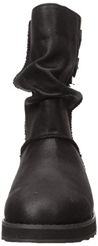 SKECHERS Keepsakes 2.0-Upland-Mid - Bota alta ancha con detalle de botones, diseño de media caña, Negro (Negro), 37 EU