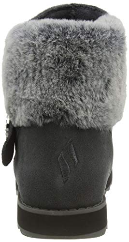Skechers Keepsakes 2.0-Winter Bling, Bota a la Altura de la Pantorrilla Mujer, Negro (CCL Black Suede/Faux Fur), 40 EU