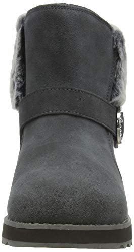 Skechers Keepsakes 2.0-Winter Bling, Bota a la Altura de la Pantorrilla Mujer, Negro (CCL Black Suede/Faux Fur), 40 EU