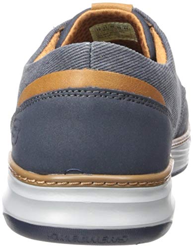Skechers Moreno-Ederson, Zapatillas Hombre, Azul (NVY Black Canvas), 46 EU