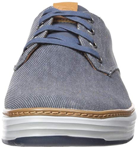 Skechers Moreno-Ederson, Zapatillas Hombre, Azul (NVY Black Canvas), 46 EU