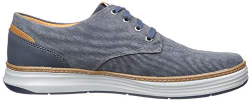 Skechers Moreno-Ederson, Zapatillas Hombre, Azul (NVY Black Canvas), 46 EU