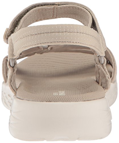 Skechers On-The-go 600-Brilliancy - Sandalias deportivas para mujer, Beige (Natural), 37 EU