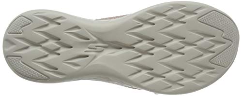 Skechers On-The-go 600, Sandalias de Punta Descubierta Mujer, Rosa (Rose Gold Textile Rsgd), 41 EU