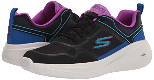 Skechers Performance Go Run Fast-Retro Insight, Zapatillas Mujer, BKMT Black Mesh/Multi Trim, 39.5 EU
