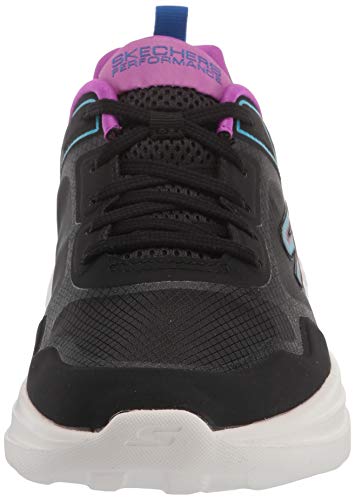 Skechers Performance Go Run Fast-Retro Insight, Zapatillas Mujer, BKMT Black Mesh/Multi Trim, 39.5 EU