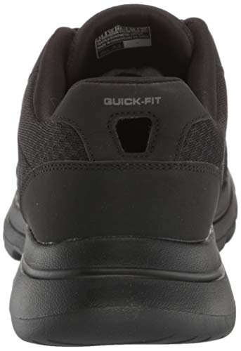 Skechers Performance Go Walk 5-Qualify, Zapatillas Hombre, Negro (BBK Black Textile/Synthetic/Black Trim), 48 EU