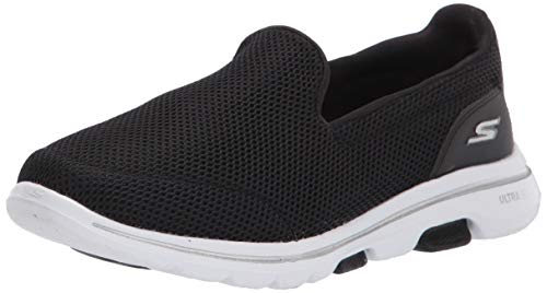 Skechers Performance Go Walk 5, Zapatillas Mujer, Negro (BKW Black Textile/Trim), 39 EU