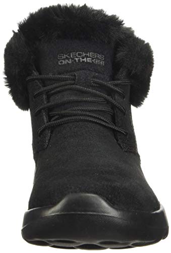Skechers Performance On-The-Go Joy-Lush, Botines Mujer, Negro (BBK Black Suede/Trim), 38 EU