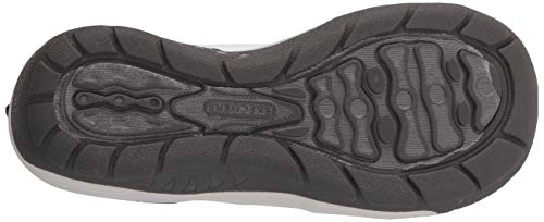 Skechers Reggae Cup-Oh, Snap, Sandalias de Punta Descubierta Mujer, Negro (BLK Black & Grey Gore), 39 EU