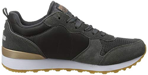 Skechers Retros-OG 85-Goldn Gurl, Zapatillas Mujer, Negro (CCL Black Suede/Nylon/Mesh/Rose Gold Trim), 38 EU