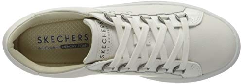 Skechers Side Street-Core-Set, Zapatillas Mujer, Multicolor (Wht Black Leather/Patent Leather Trim #L), 39 EU