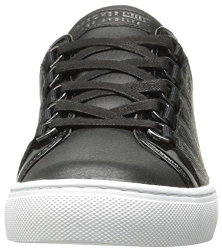 Skechers Side Street-Core-Set, Zapatillas Mujer, Negro (BLK Black Leather/Patent Leather Trim #L), 36.5 EU