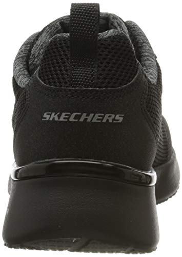 Skechers Skech-Air Dynamight-Fast Brak, Zapatillas Mujer, Negro (Black Mesh/Black Trim BBK), 37 EU