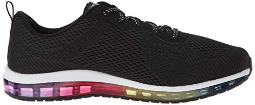 Skechers Skech-Air Element-Prelude, Zapatillas Mujer, Negro (BKMT Black Mesh/Multi Trim), 39 EU