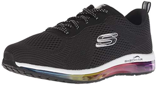 Skechers Skech-Air Element-Prelude, Zapatillas Mujer, Negro (BKMT Black Mesh/Multi Trim), 39 EU