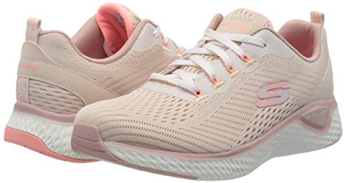 Skechers Solar Fuse Cosmic View, Zapatillas Mujer, Rosa Claro Malla Rosa Claro Borde Rosa Ltpk, 40 EU