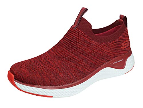 Skechers Solar Fuse Lite Joy Slip-On Zapatillas Caminar para Mujeres Zapatos Sin Cordones-Red-38